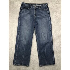 Old Navy Jeans Womens Size 16 (37x30) Extra High-Rise Sky-Hi Wide Leg Blue